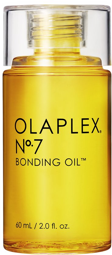 Un flacon d'Olaplex No. 7 Bonding Oil, 60 ml.