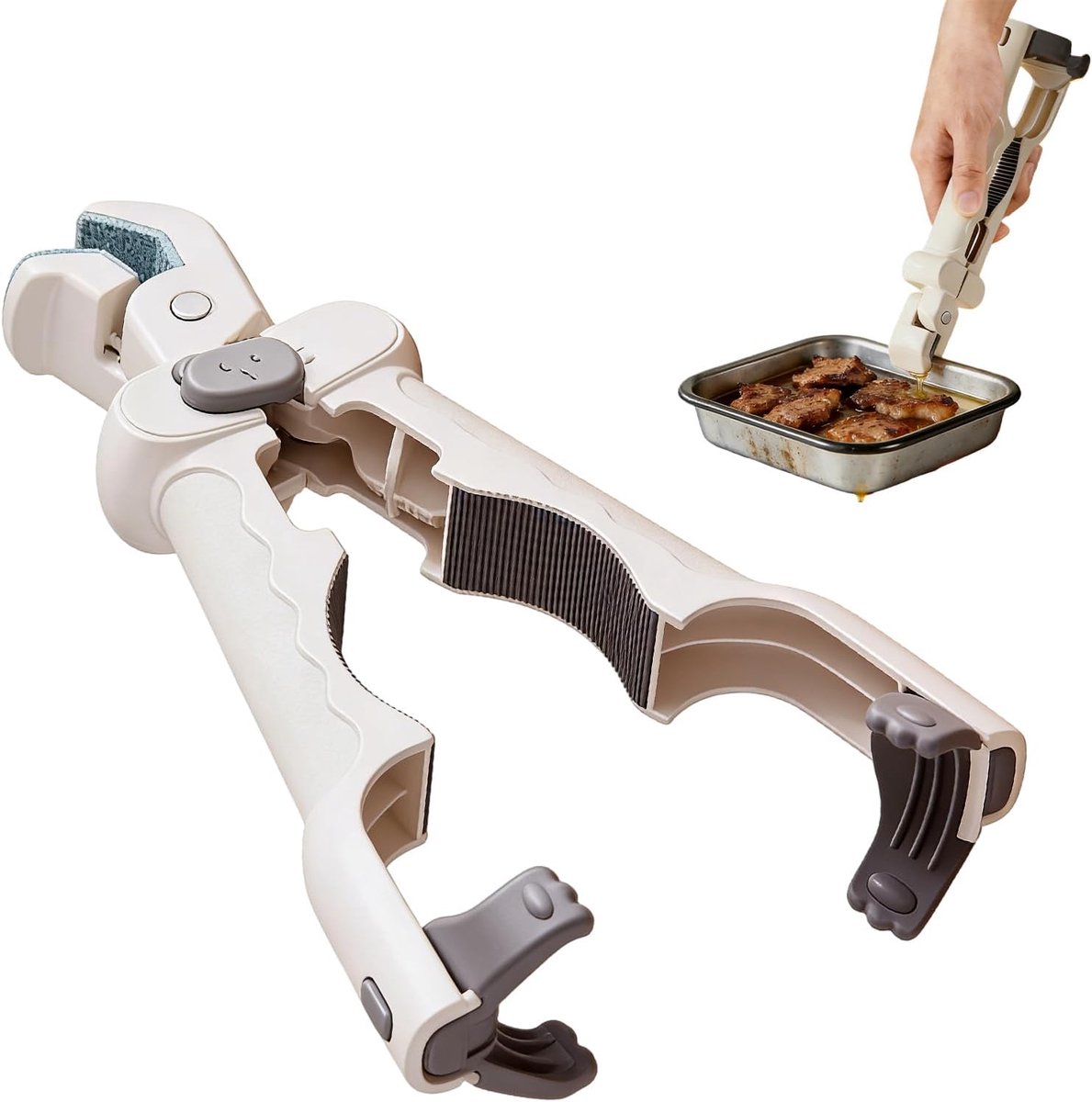 Hete Plaat Tang - Keuken Grijper - Veilig Koken - Antislip Siliconen - 22 cm