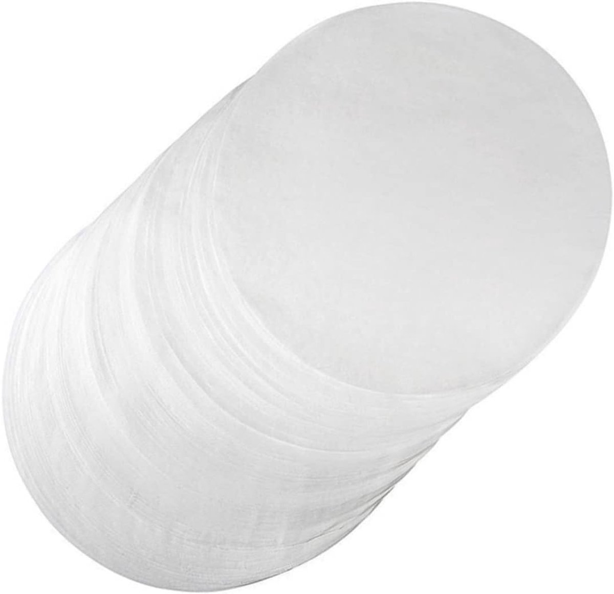Vetvrije Vellen - Antiaanbak Papier - Barbecue Gemak - Ronde Vorm - Diameter 26 Cm - Wit
