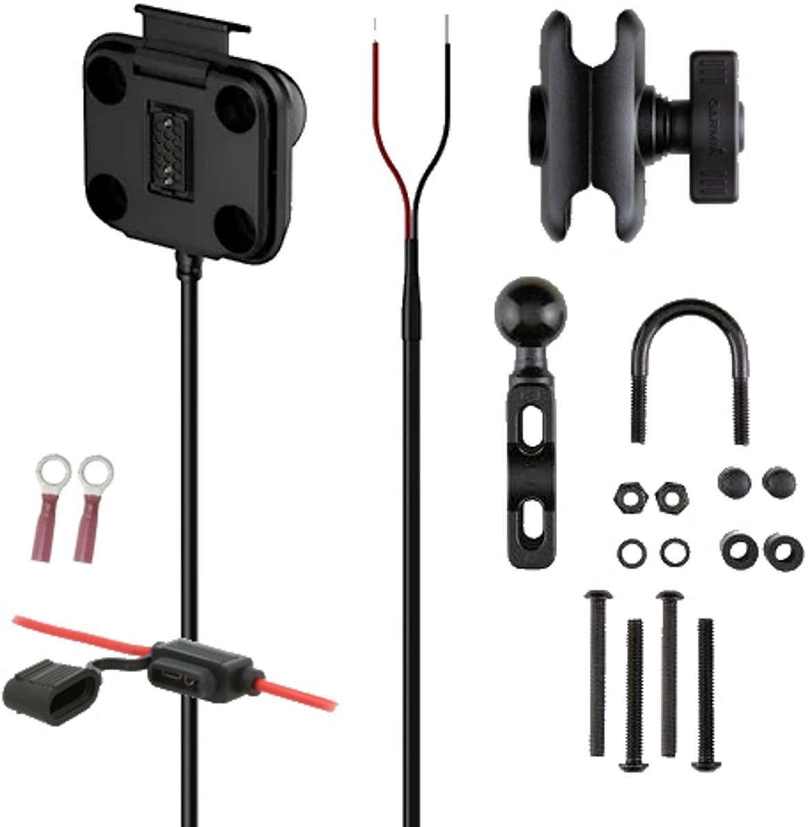 Motorfiets montageset Garmin Zumo XT2-3 gemonteerd