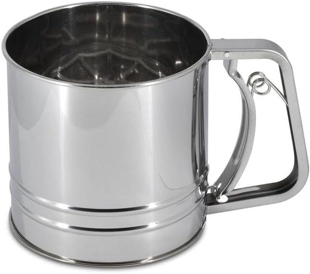 Meelzeef - Keuken Zeef - Bakken Ingrediënten - Met Handvat - Ø 12 x 13 cm - Zilver