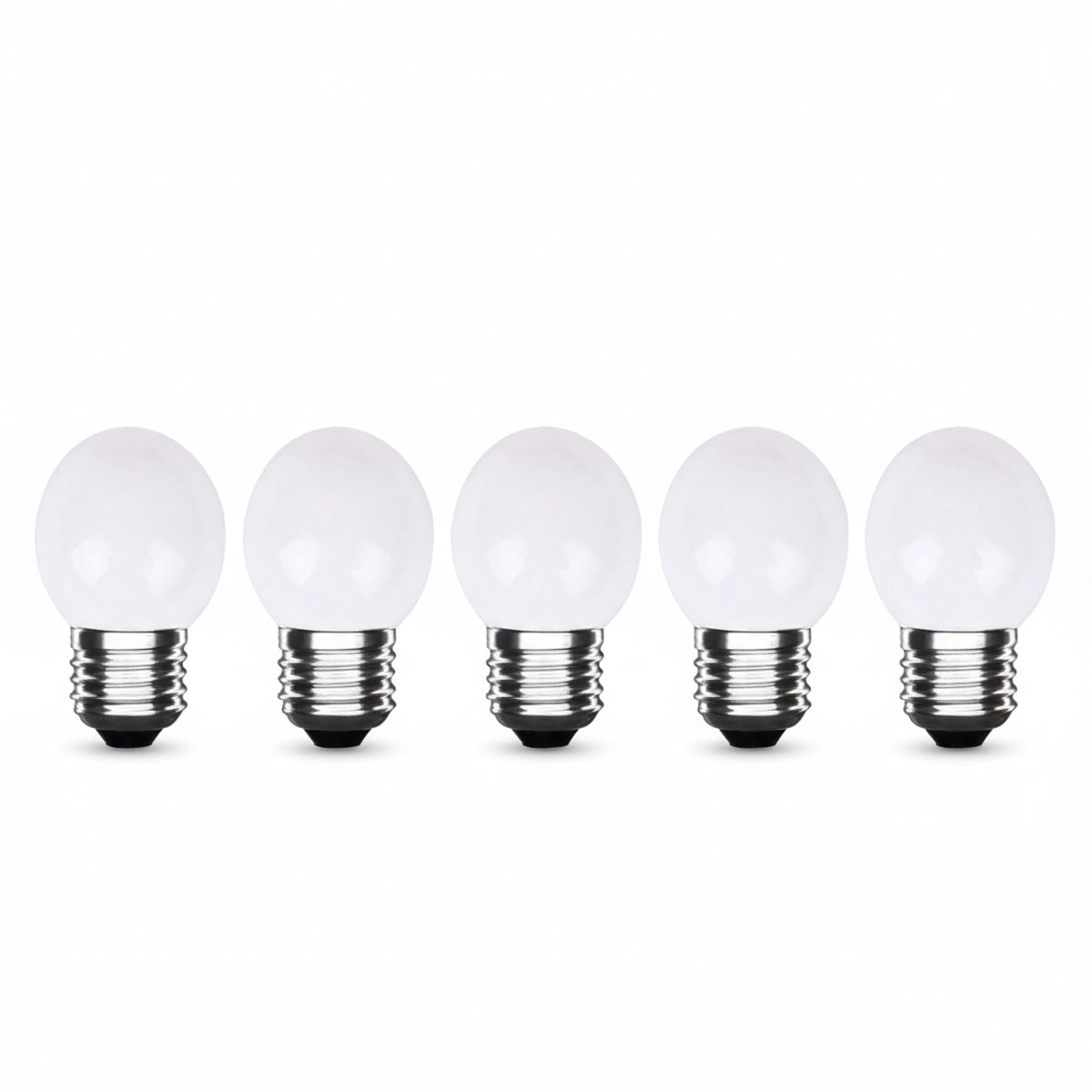 LED Kogellamp E27 Wit - 300 lumen - 3W - IP20 - G45 - 230V - 5 stuks