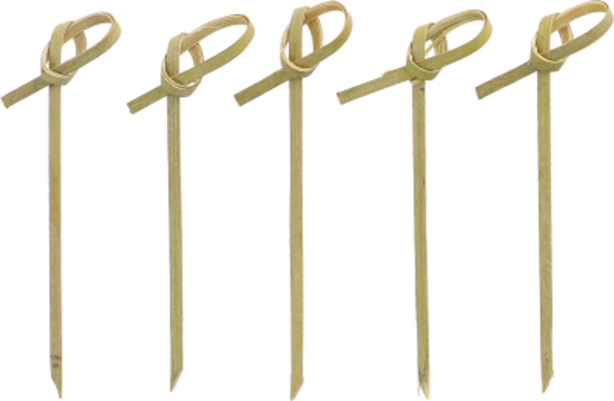 10x 250 Fingerfood prikkers pure 6 cm Knot