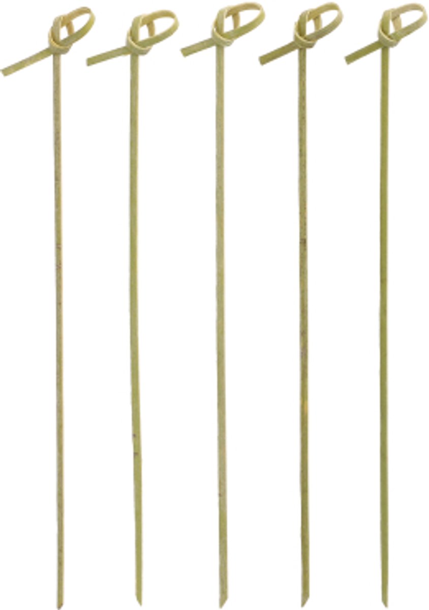 10x 250 Fingerfood prikkers pure 18 cm Knot