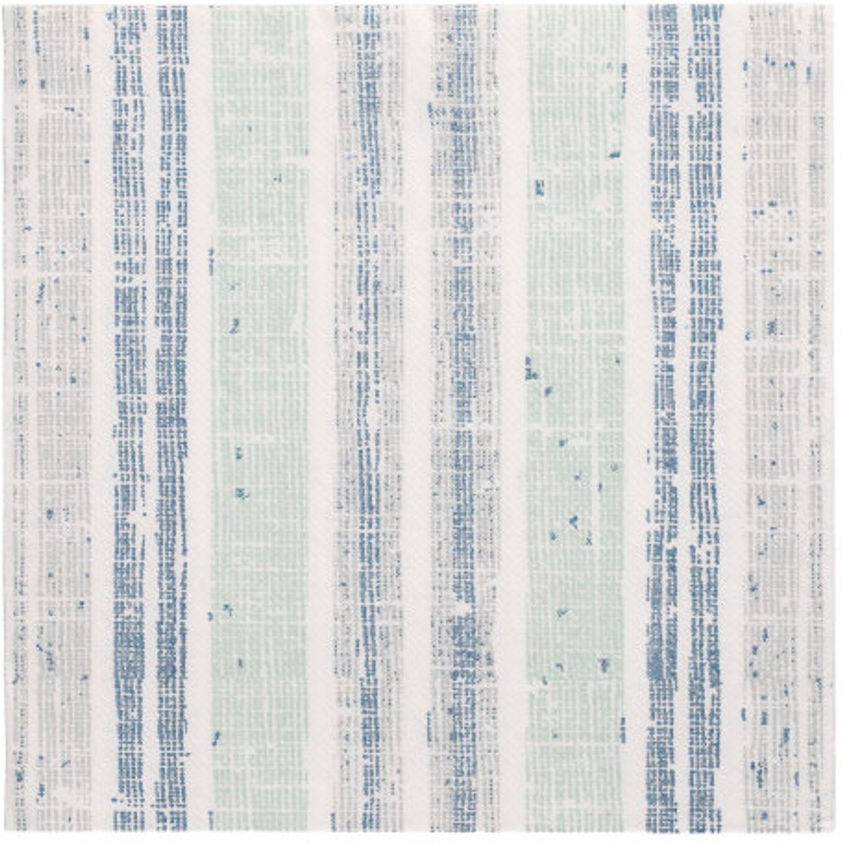 5x 50 Servetten ROYAL Collection 1/4 vouw 40 cm x 40 cm donkerblauw Stripes