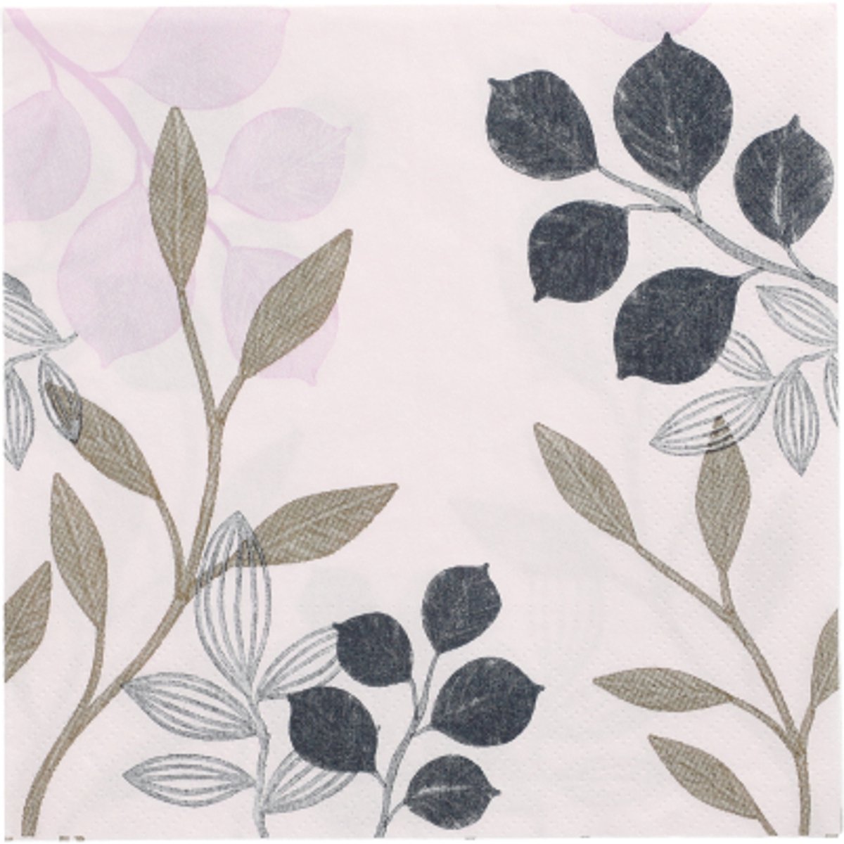 10x 20 Servetten 3-laags 1/4 vouw 33 cm x 33 cm Leafs