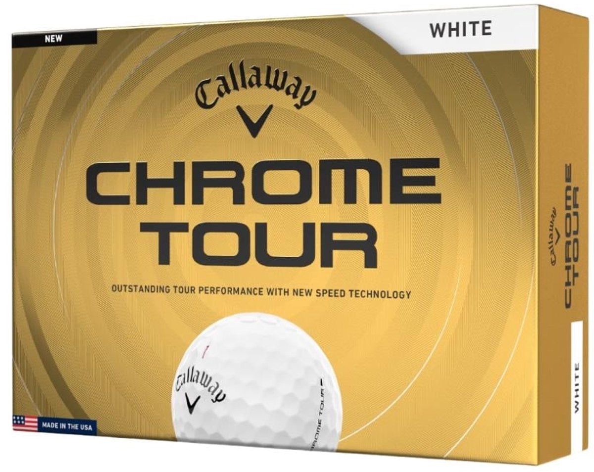 Callaway Chrome Tour Golfballen Wit 12 Balls