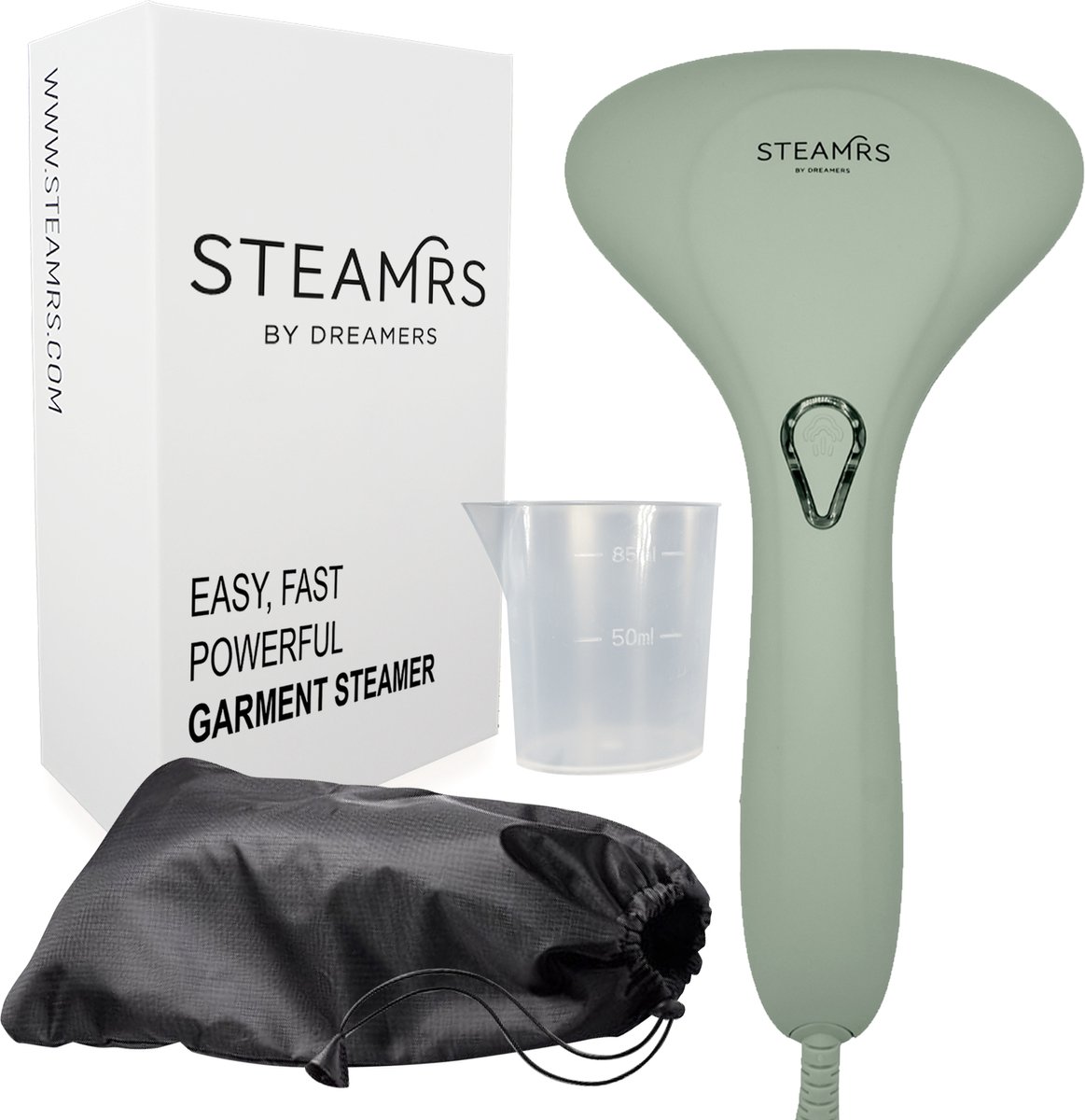 Bol.com STEAMRS - Krachtige Luxe Kledingstomer - 30g/min Stoomkracht - 1500W - Lichtgewicht Stoomapparaat - Handstomer voor Kled... aanbieding