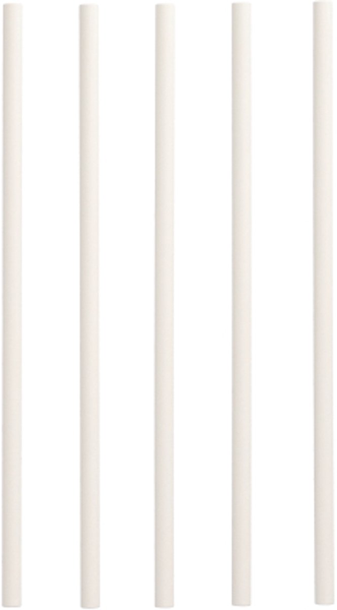 Rietjes papier shake pure 25cm wt/ds1200