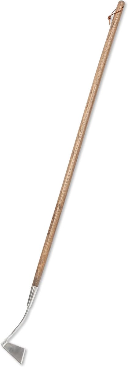 Roestvrijstalen Schoffel - Tuin Schoffel - Onkruid Verwijderen - Spiegelgepolijste Kop - 142 cm Lengte - Zilver