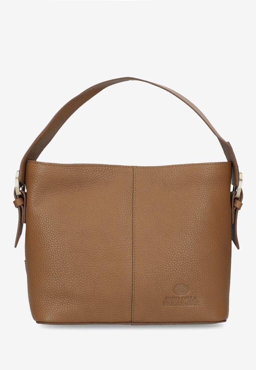 Fred De La Bretoniere - Lindi Bucket Bag Grain Leather Cognac - Maat