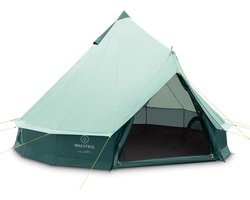 Bell Tipi Tent - Pyramidetent Kampeertent - Groep Kamperen - Stahoogte 3000mm Waterkolom - 4 Personen - Munt