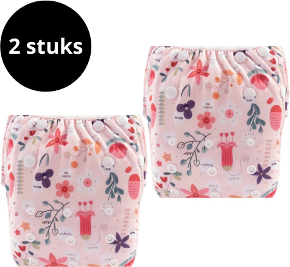Zoettt Zwemluier Pink Flowers - 2-pack - 5-15 kg