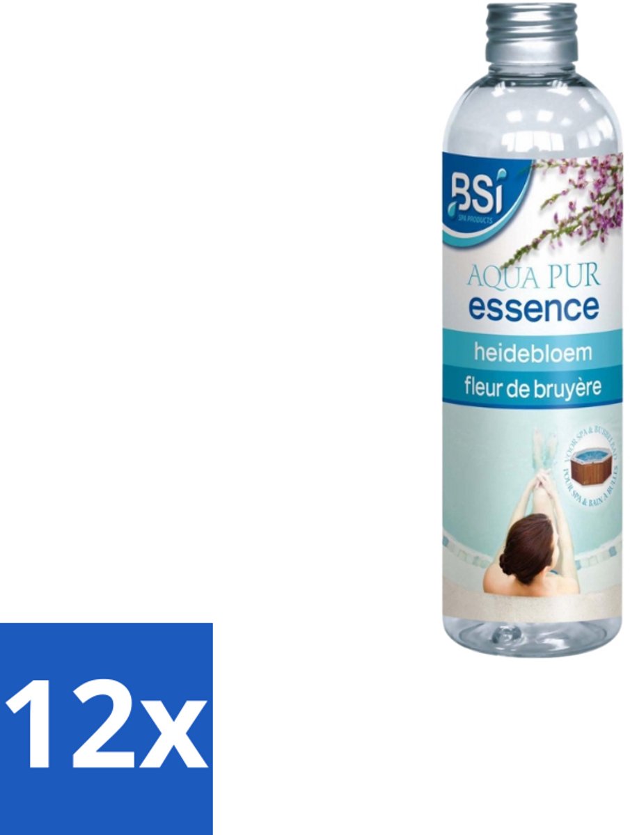BSI – Spa Geuressence – Aqua Pur Essence - Heidebloem – 250 ml - Voordeelverpakking - 12 stuks