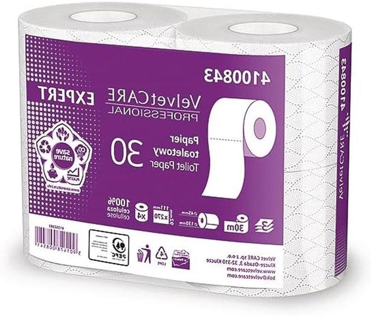 Toiletpapier Rollen - Hygiënepapier 3-laags - Dagelijks Gebruik - Geurloos Houtpulp - 270 Vellen Per Rol - Wit