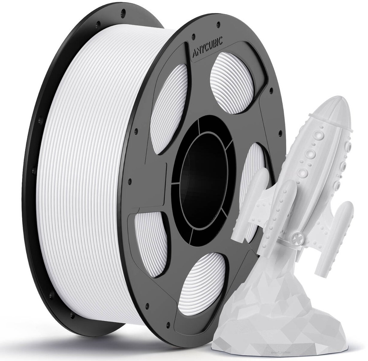 Anycubic PETG Filament Wit 1.75mm – 1KG met Spoel – Sterk, Waterbestendig & Hoge Printkwaliteit 3D Printer