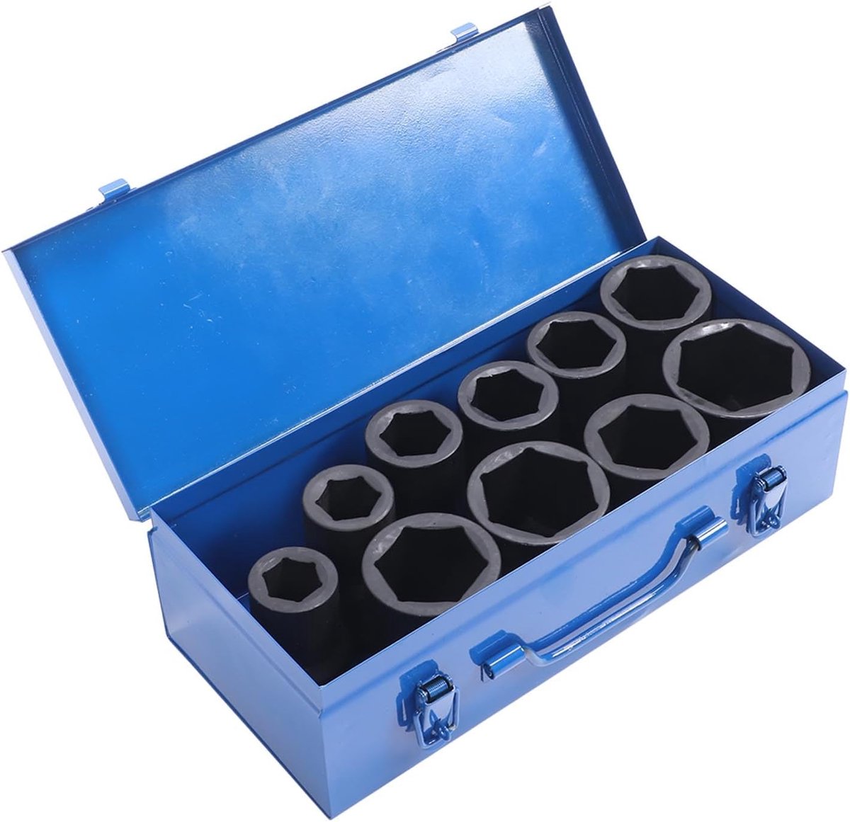 Slagdoppen Set - Doppen voor Machines - Auto Reparatie - 6-Punt Ontwerp - 10 Stuks - Zwart