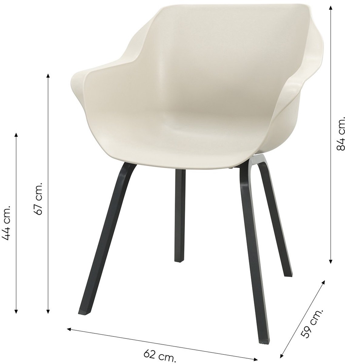 Hartman Sophie Element/Ponto tuinset voor 6 personen 220x100 cm. - Antraciet – foto 8