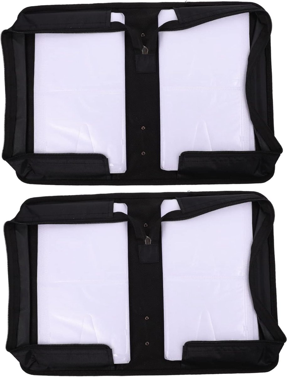 Cd Opbergtas - Schijf Koffer - Veilig Opbergen - Grote Capaciteit - 295 x 165 cm - Zwart