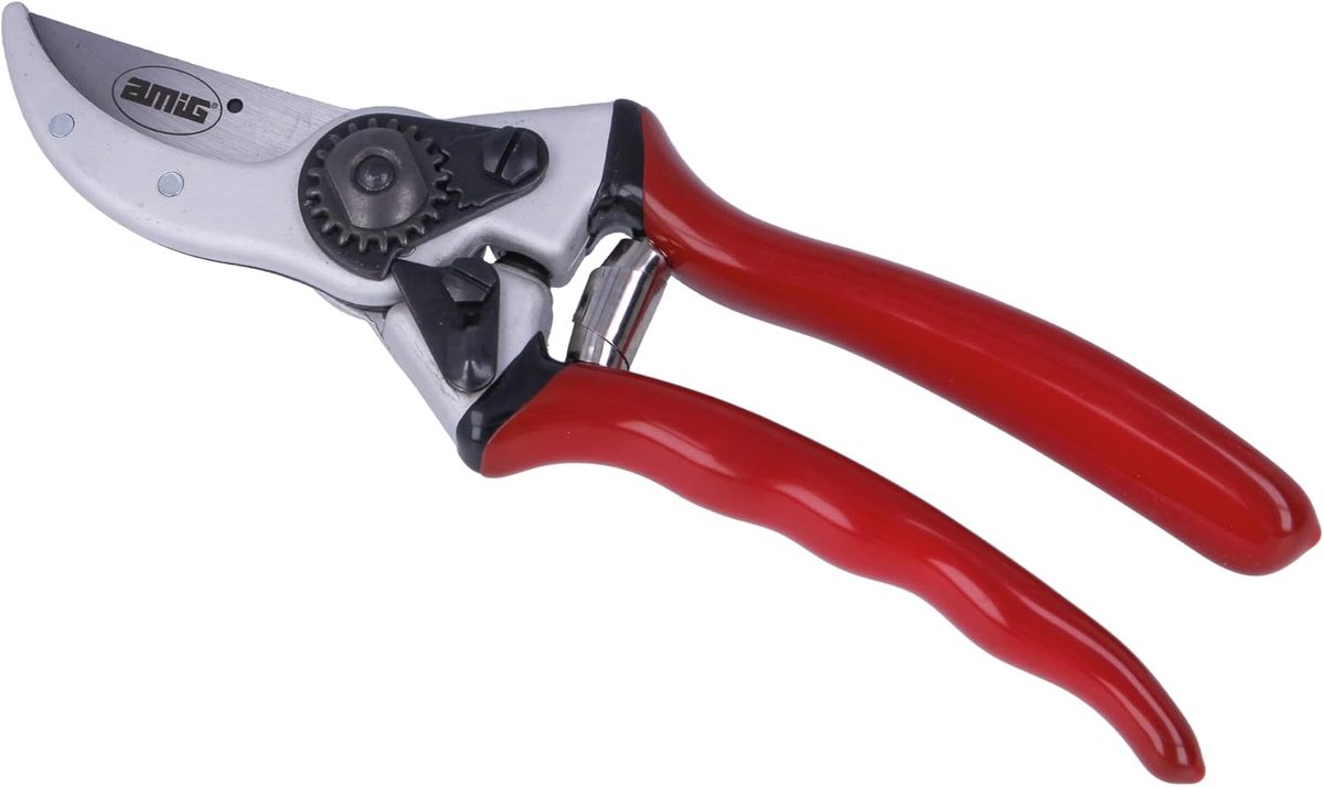 Hand Snoeischaar - Takkenknipper - Tuinonderhoud - Gecoat Aeroblad - 203 mm - Rood Zwart