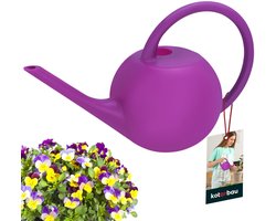 KOTARBAU® Gieter, Plantengieter, Kunststof, 1,2 L, Paars, Lange Tuit, Gieter Kamerplanten, Bloemengieter, voor Binnen en Buiten, Compact Ontwerp