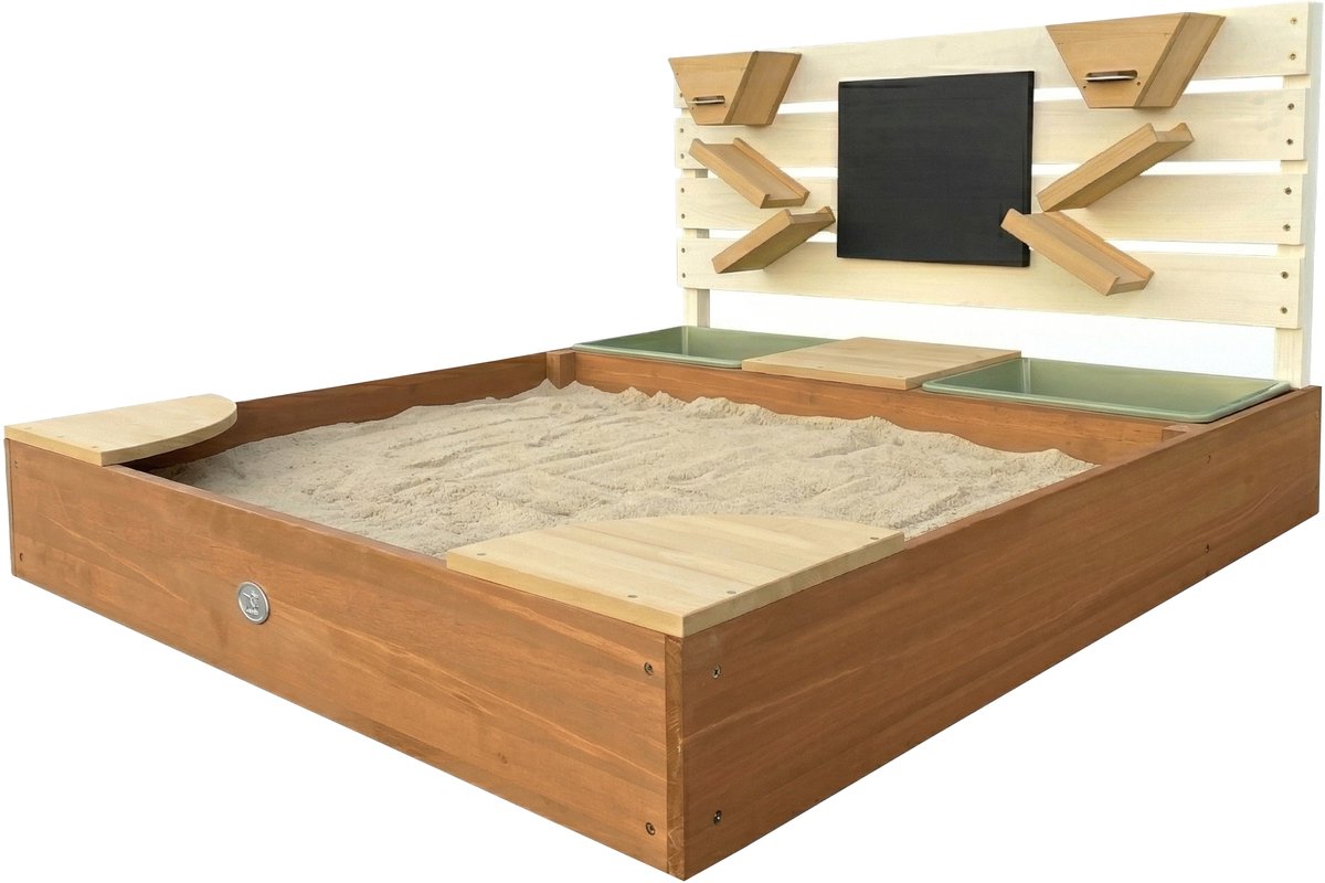 AXI Cato zandbak met zand & waterbakken en Speelwand Beige/bruin- Zand & Water - Inclusief afdekzeil en gronddoek - 10 jaar garantie! — afbeelding 7