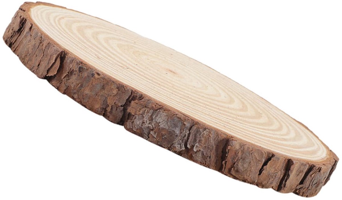 Houten Stapstenen - Tuin Decoratie - Gazon Pad - Duurzaam Draagbaar - 23x23x2cm - Beige