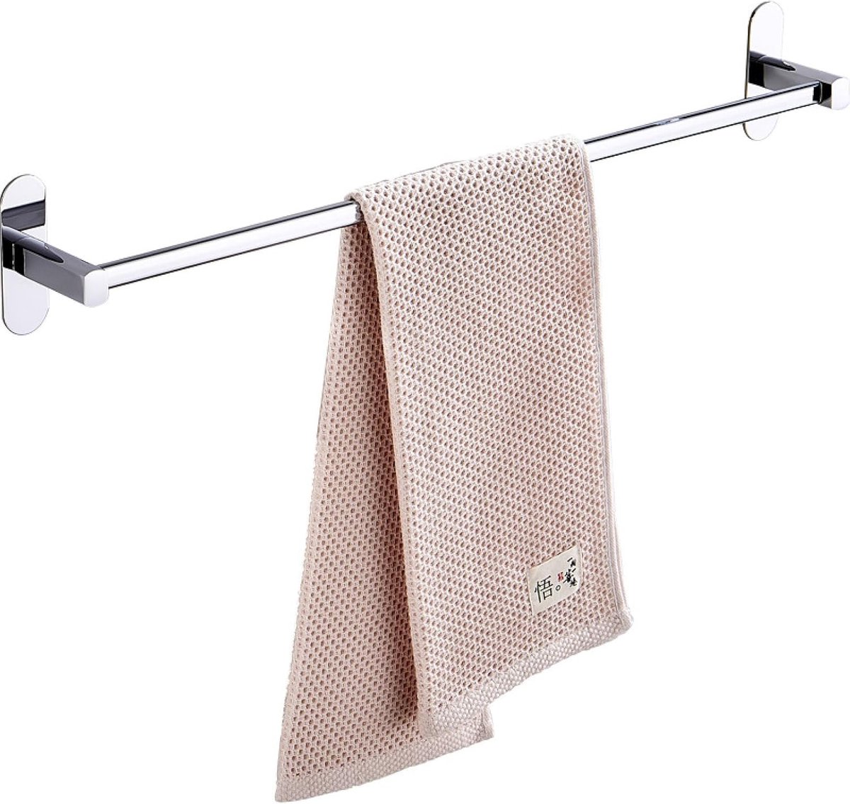 Handdoekhouder RVS - Handdoekstang rek - Badkamer Organisatie - Gepolijste Afwerking - 70cm - Zilver