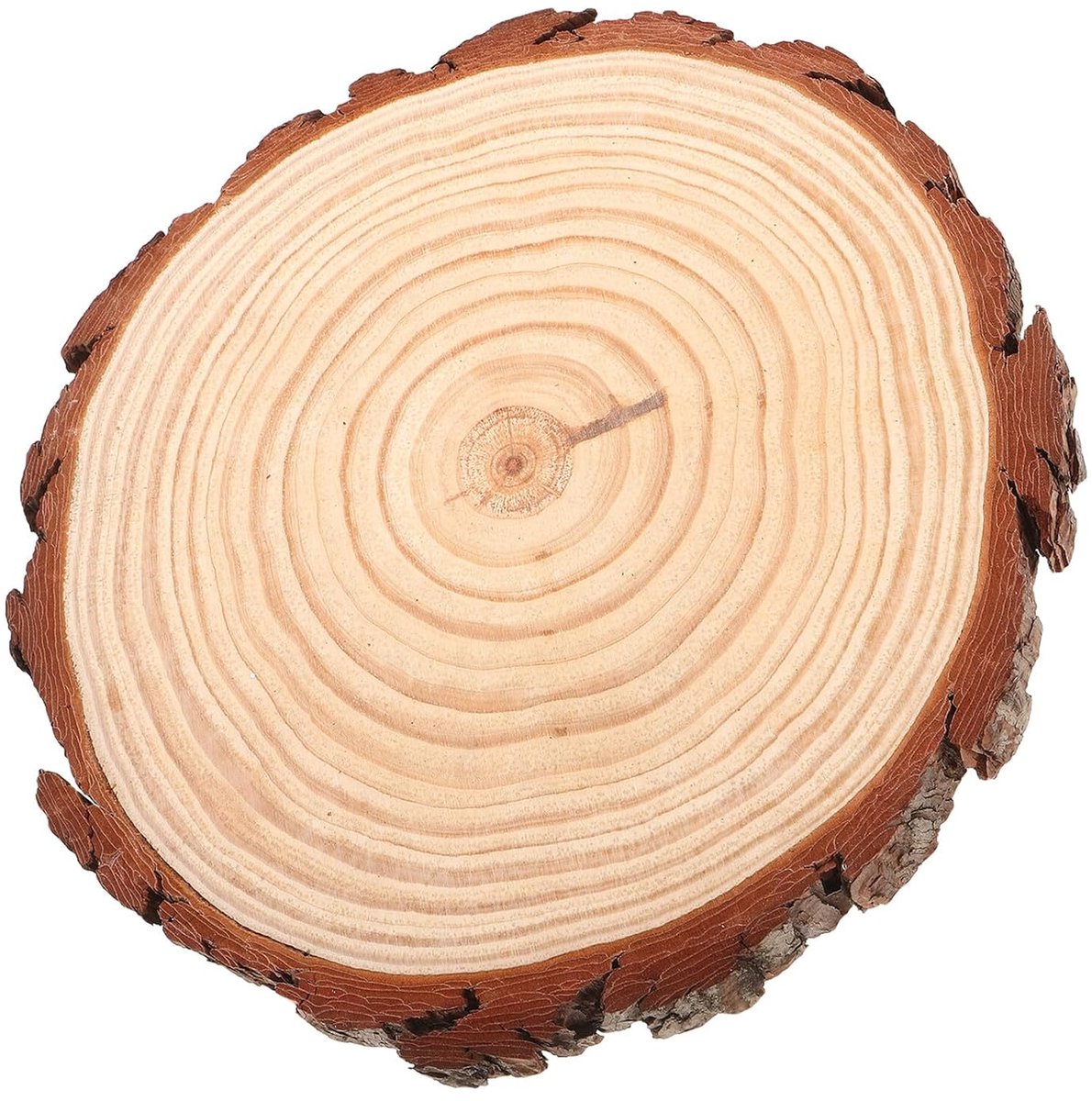 Houten Stapstenen - Tuinpad Looppad - Buiten Paden Maken - Natuurlijk Hout Ontwerp - 27x26x2 cm - Beige