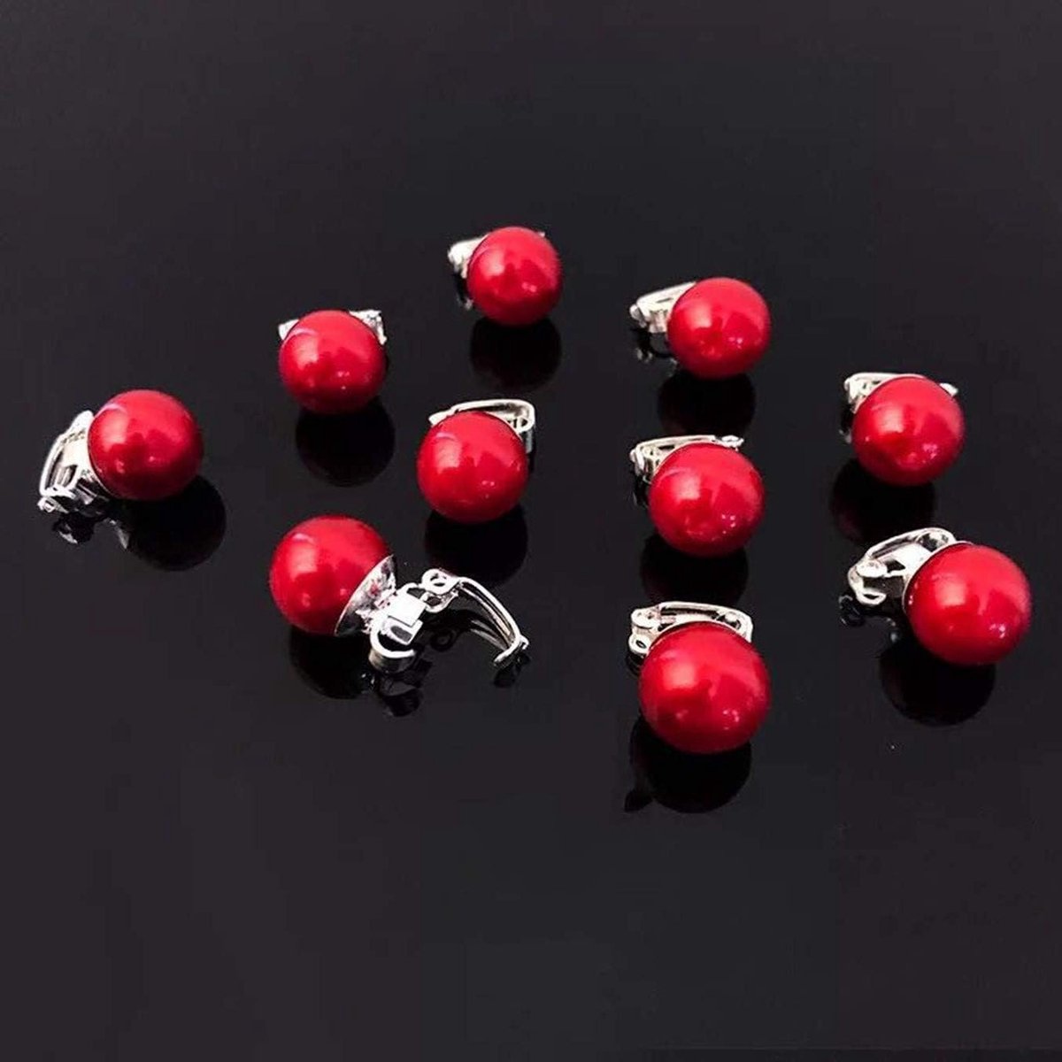 Mini Haarclips - Parels Bloemen - Bruiloft Feest - 25 Stuks Set - Klein Formaat - Wit