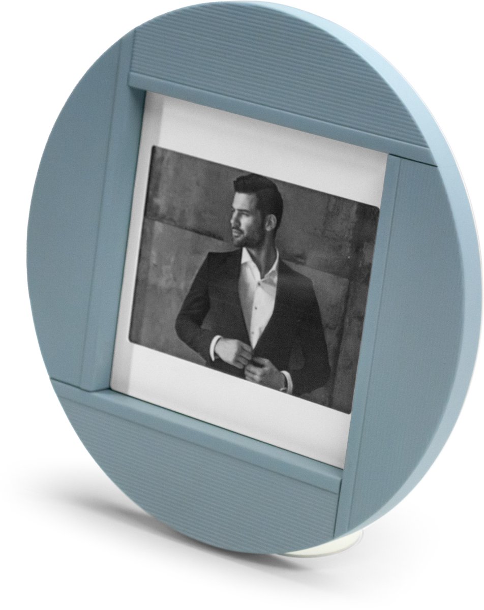 ARIT Fotohouder OPERA – Ronde Massief Beukenhouten Fotolijst 13 x 18 cm – Licht blauw