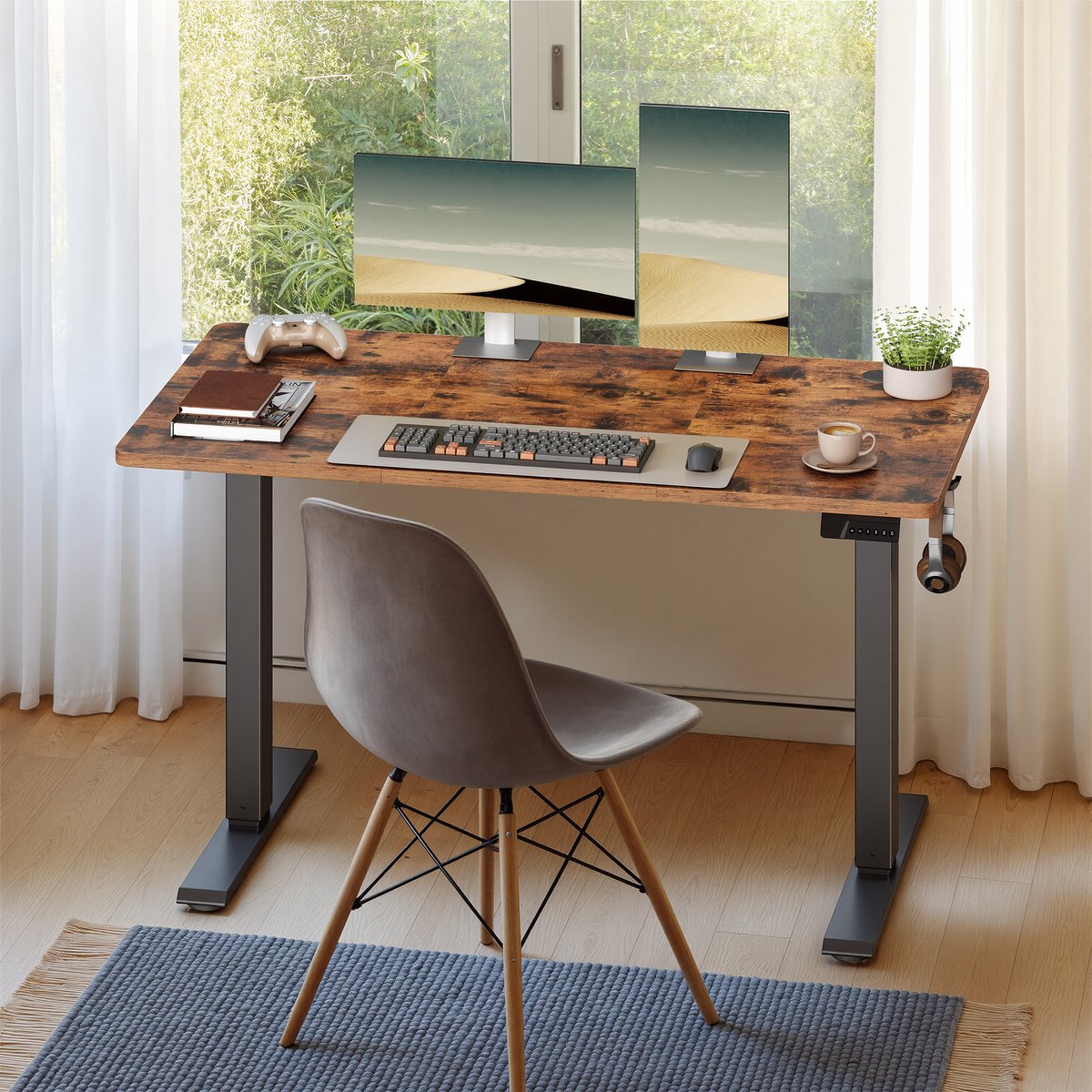 VASAGLE VASAGLE Elektrisch Zit-Sta Bureau - afbeelding 3