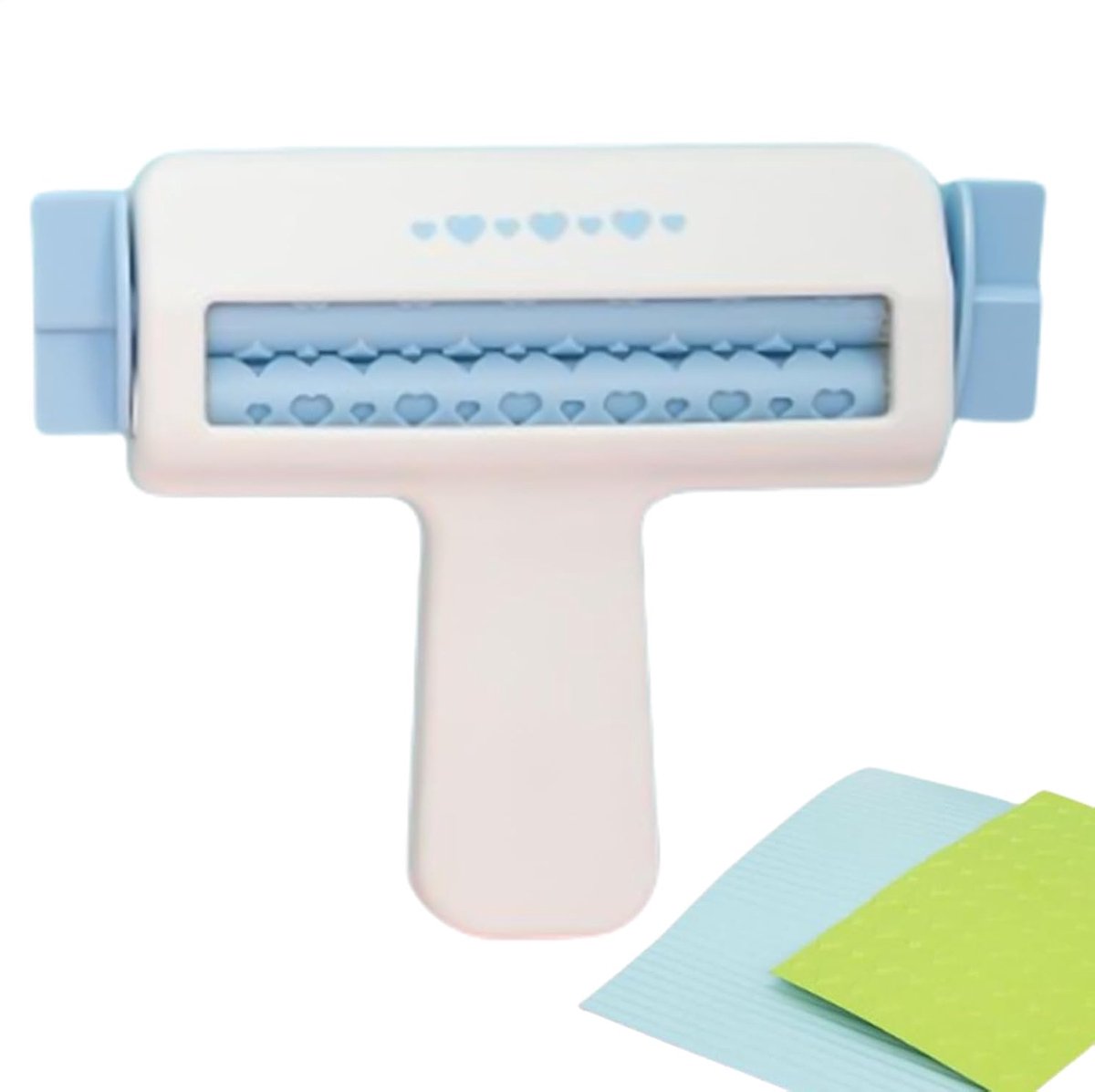 Papier Krimper - Knutselgereedschap - Kaarten Maken - Flexibele Rotatie - 16.7 cm Lengte - Liefde