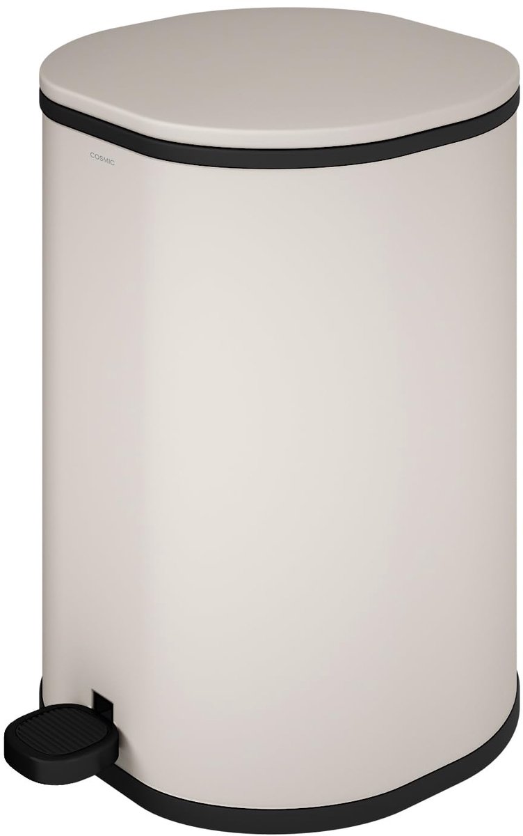 Afvalemmer met Pedaal - Keukenprullenbak - Hygiënisch Afval - Zandkleurig Design - 5 Liter Capaciteit - Zandkleurig