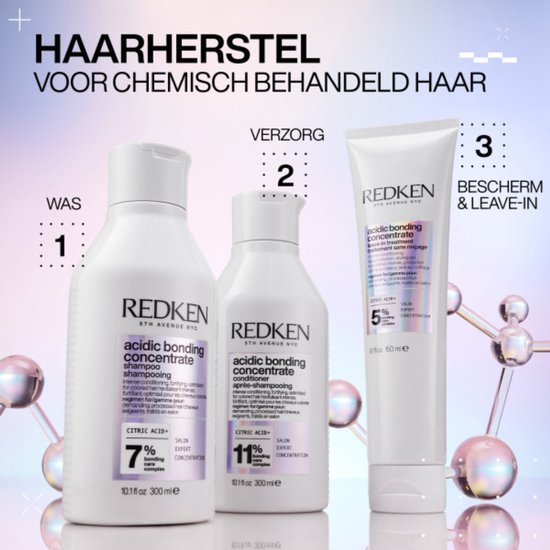 Redken Après-Shampoing Acidic Bonding Concentrate – Redonne de la vitalité aux cheveux abîmés  – 300 ml