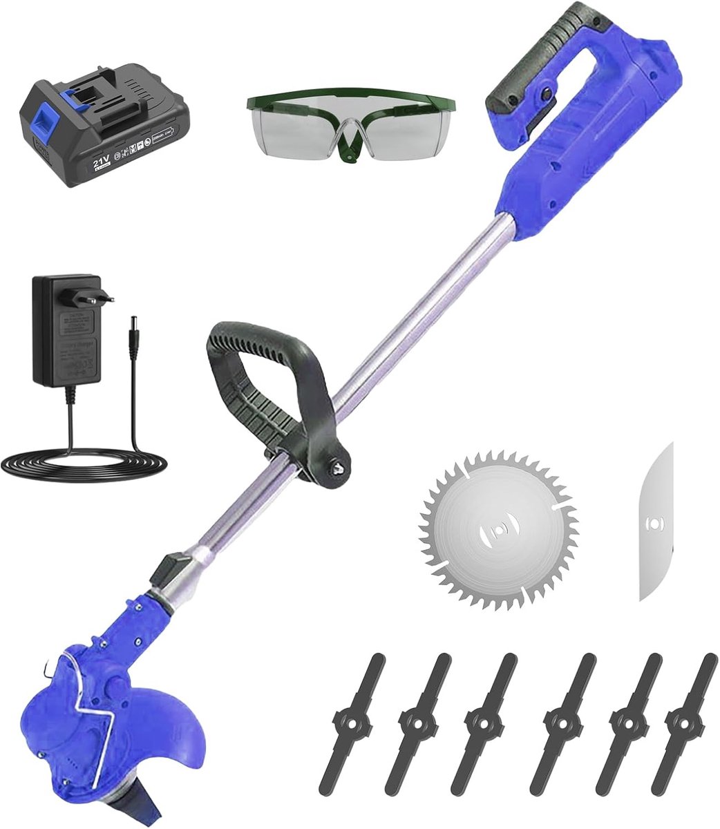 Draadloze Grastrimmer - Lichtgewicht Trimmer - Gazon Onderhoud - In Hoogte Verstelbaar - 123 x 7 x 127 cm