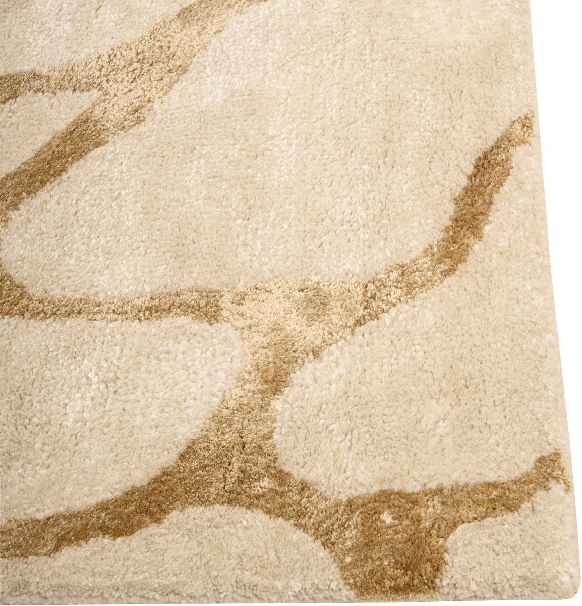 MAKOLA - Vloerkleed - Beige - 160 x 230 cm - Viscose