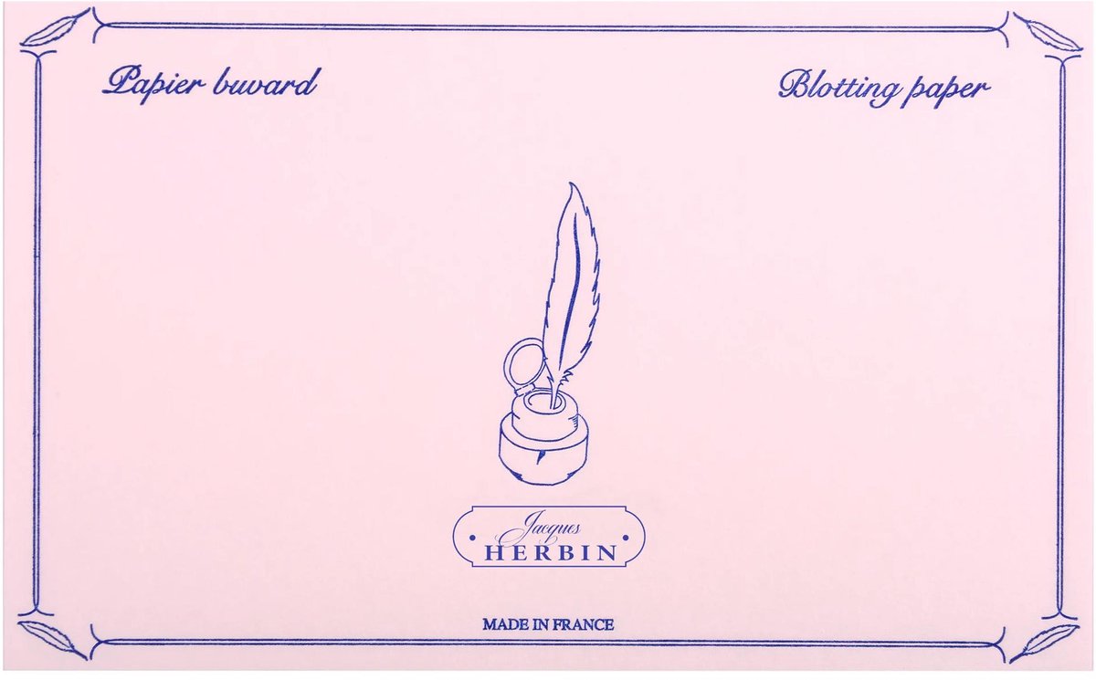 Jacques Herbin Vloeipapier - Blotterpapier - Roze - 10 vel