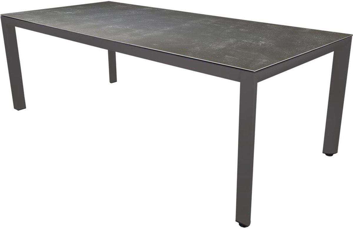 Lesli Living - Tuintafel Mojito - Antraciet - 220x100x74cm