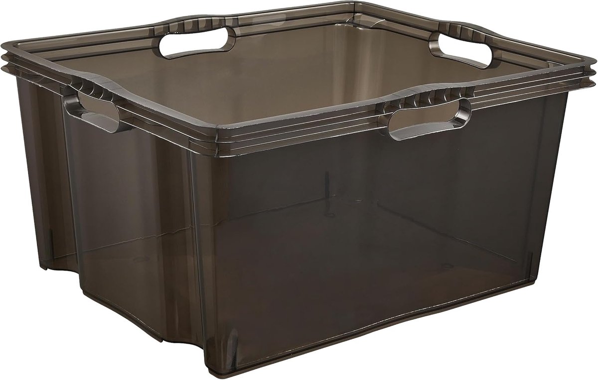 Opbergdoos 'Franz', 44 liter, kristalgrijs