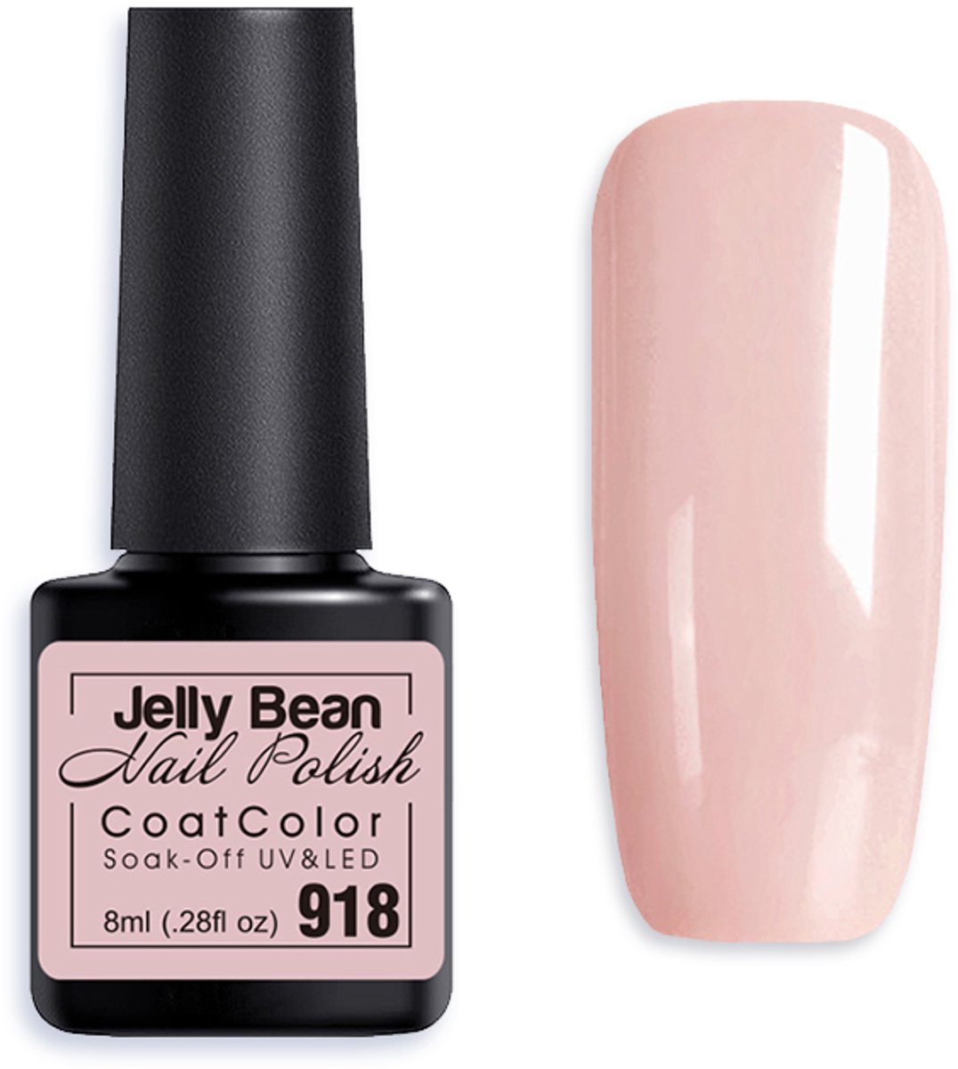 Jelly Bean Nail Polish Gel Nagellak New - Gellak - Rose - UV Nagellak 8ml