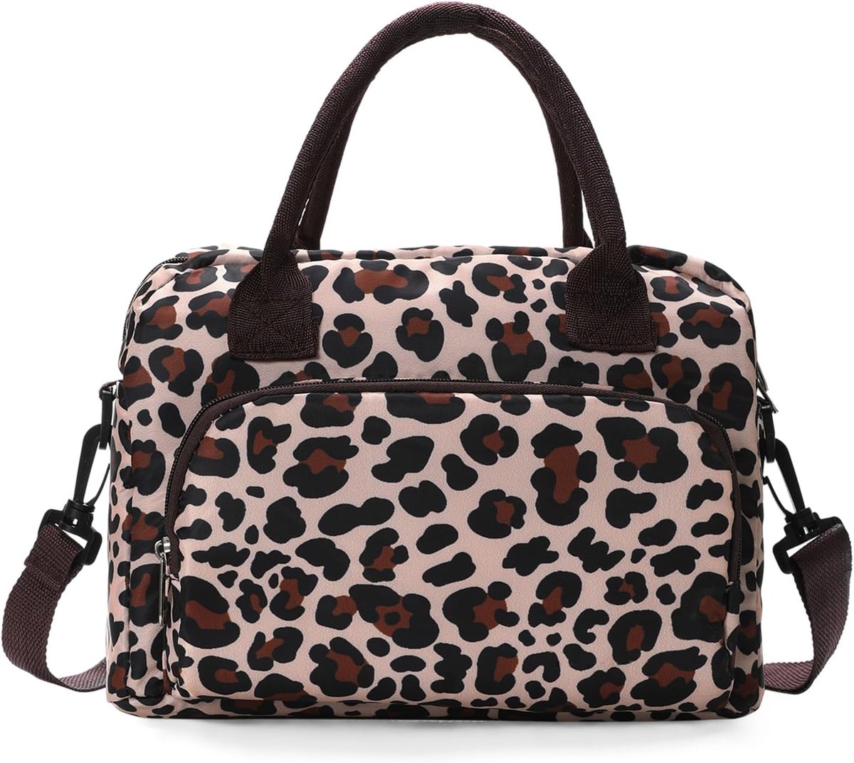 Picknicktas - Picknickmand - Lunchtas - Lunch Bag - Koeltas - Koelrugtas - Koelrugzak - Cooler Bag - Thermotas - Polyester - 12L - Luipaardmotief - van Imperatoris