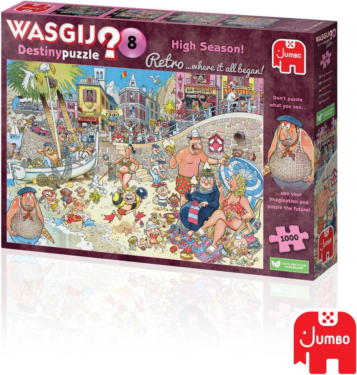 Wasgij Retro Destiny 8 - Hoogseizoen! - Puzzel - 1000 stukjes - Volwassenen legpuzzel — afbeelding 4