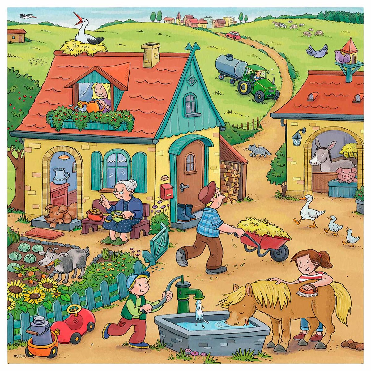 Ravensburger puzzel Boerderij - 3x49 stukjes - kinderpuzzel — afbeelding 7