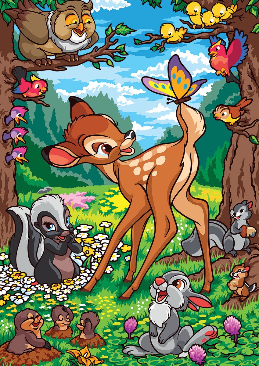 Hachette Disney legpuzzel Bambi 500 stukjes klassiek speelgoed.