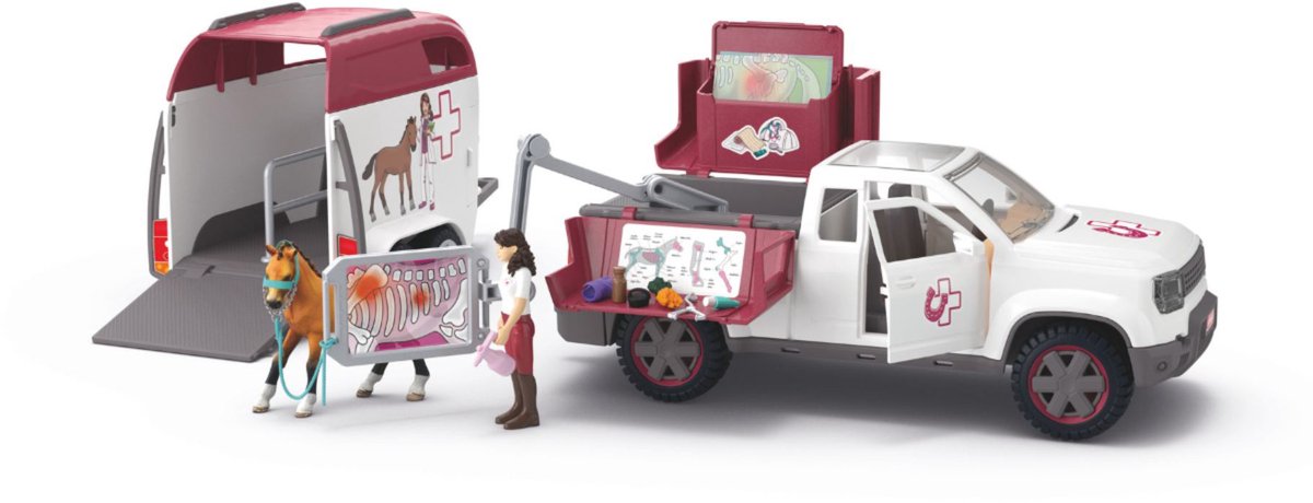 schleich HORSE CLUB - Mobiele dierenarts met aanhanger - 42704 — afbeelding 4
