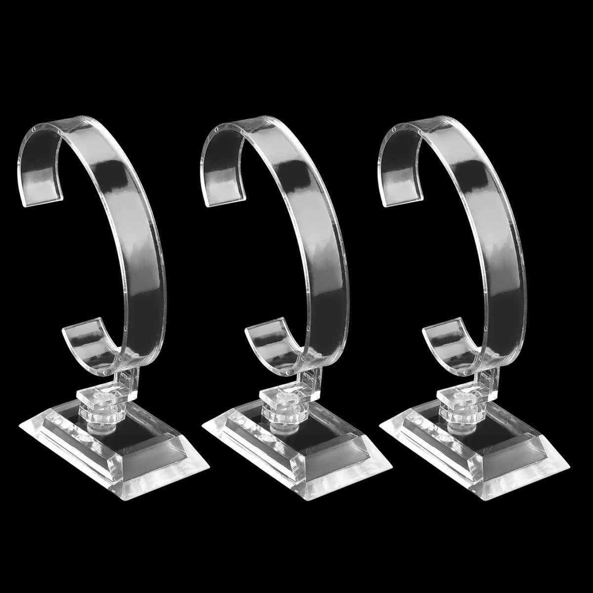 Horloge Display Stand - Armband Houder - Winkel Presentatie - Stijlvol Ontwerp - 10cm x 4cm - Transparant