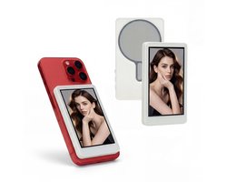 Selfie Monitor voor Telefoon - iPhone & Android - Selfie Scherm - Display - Smartphone Camera Accessoires - Elektronica - Gadgets Mannen / Vrouwen - Incl. USB-C Kabel - Silvergear