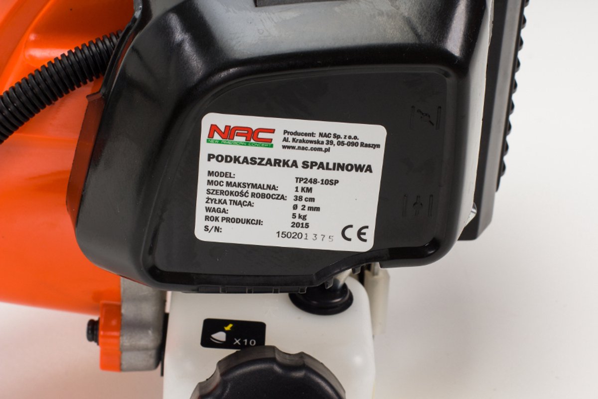 NAC TP248-10SP - Benzine Grastrimmer - 1,0 KM - Ergonomisch - Lichte Constructie