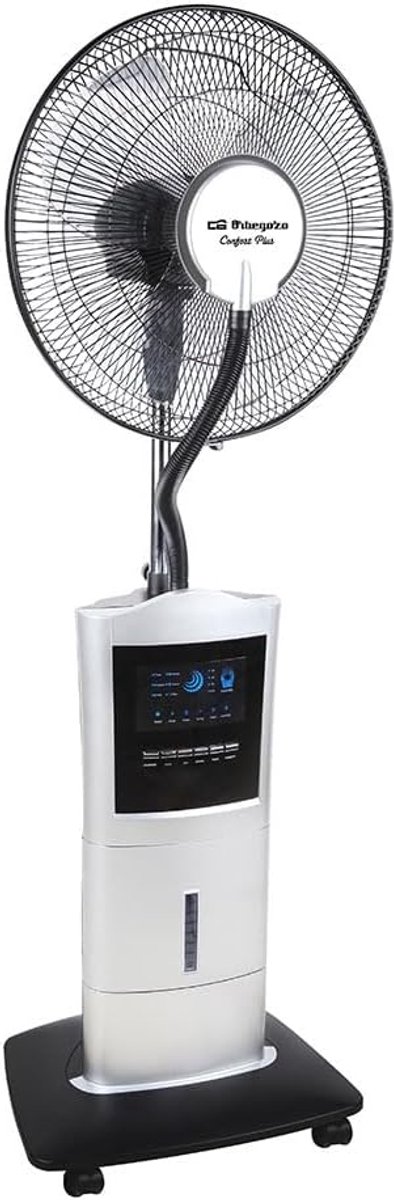 Ventilator met Bevochtiger - Luchtkoeler - Verkoeling en Lucht - 1.5L Tank - 80cm Hoog - Zilver